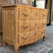 Louis xv style chest of drawers in pickled cherry