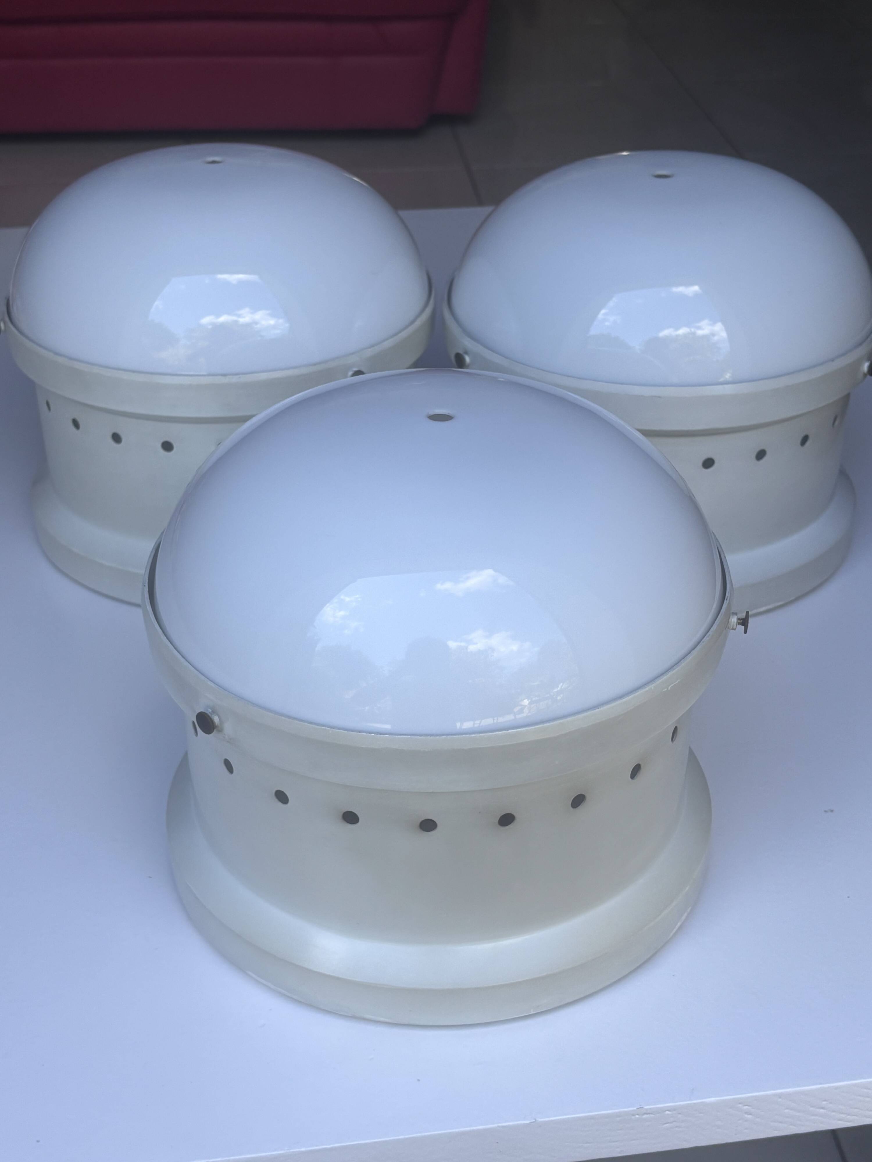 3 designer ceiling lights by Gianemilio, Piero & Anna Monti for Kartell