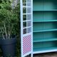 Armoire parisienne vitrée vintage 1960