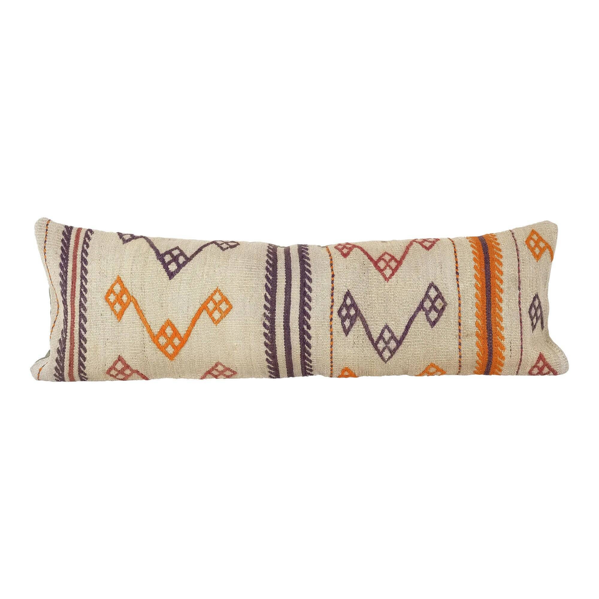 Vintage kilim cushion cover 132x46 cm