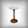 Walnut and marble gueridon, Restoration style – early 20th century