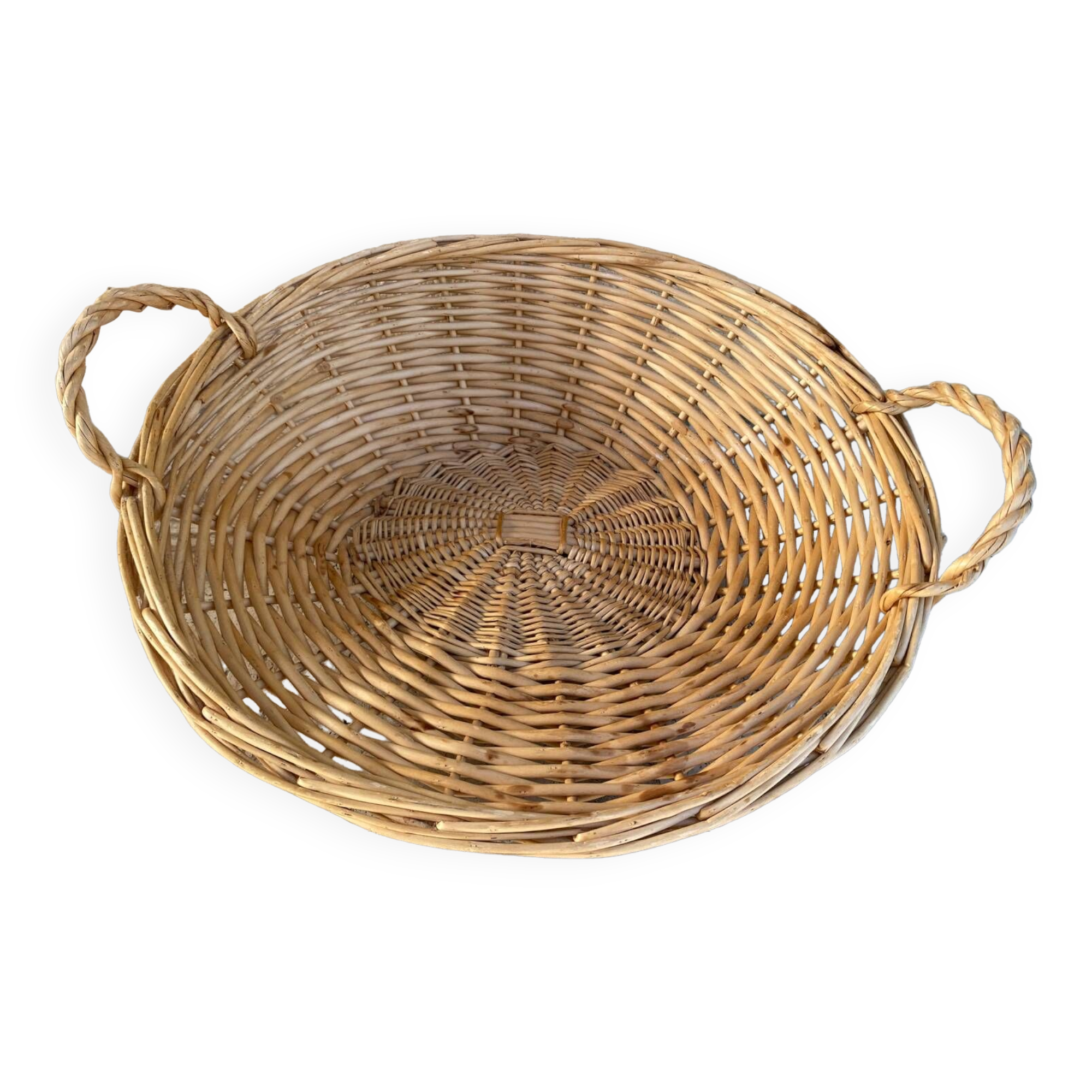 Vintage wicker presentation basket