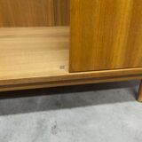 Armoire scandinave 3 portes en teck blond