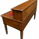Large library desk with display cabinet and secretary with drawers, 19th century French.