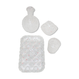 verre, carafe, plat et - verre