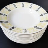 12 soup plates of the 1950s suite