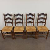 Brutalist chairs, set of 4