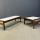 Belgian coffee table set in wenge by Beaufort, 1960s