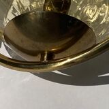 Suspension et appliques Doria en verre dépoli et appliques murales