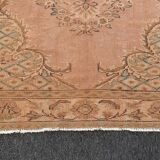 Oushak Melon Turkish Rug 180x290 Rose Vintage Carpet -Rose Beige Rug -Rose Area Rug -Turkish Carpet