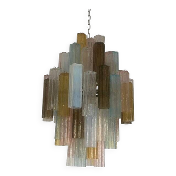 Lustre Spoutnik Contemporain Moderne "Tronco" en Verre de Murano Style Venini