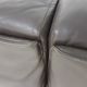 Vico Magistretti for Cassina "Fiandra" 3-Seater dark brown leather sofa, Italy 1970