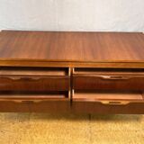 Buffet rétro vintage à quatre tiroirs en teck par Stonehill – 1960