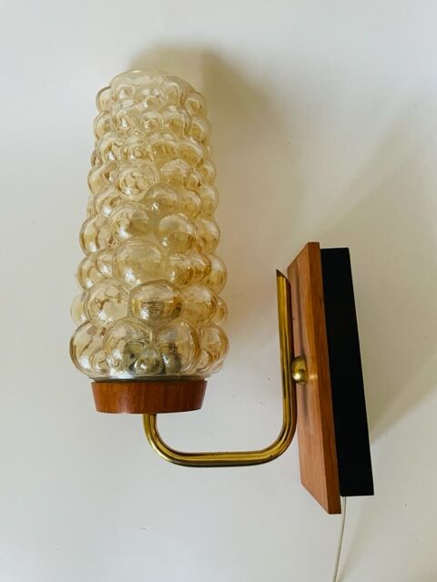 Bubble glass wall lamp, 60s