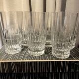 Set of 6 daum crest crest long drink orangeade glasses