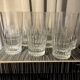 Set of 6 daum crest crest long drink orangeade glasses