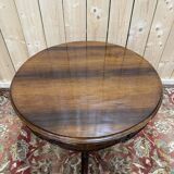 Guéridon tripode Napoléon III en palissandre