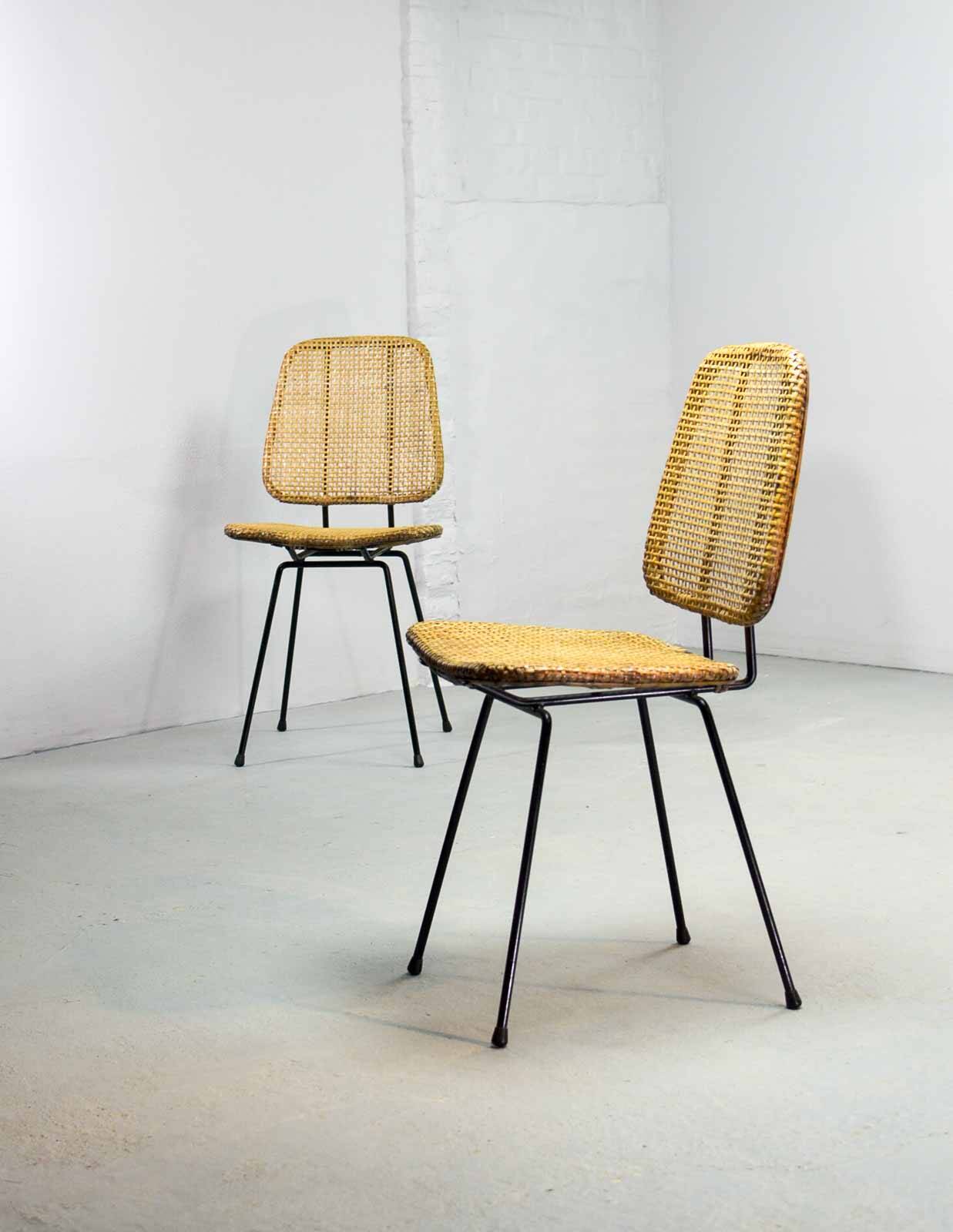 Cane Dutch Design Side Chairs
