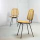 Cane Dutch Design Side Chairs