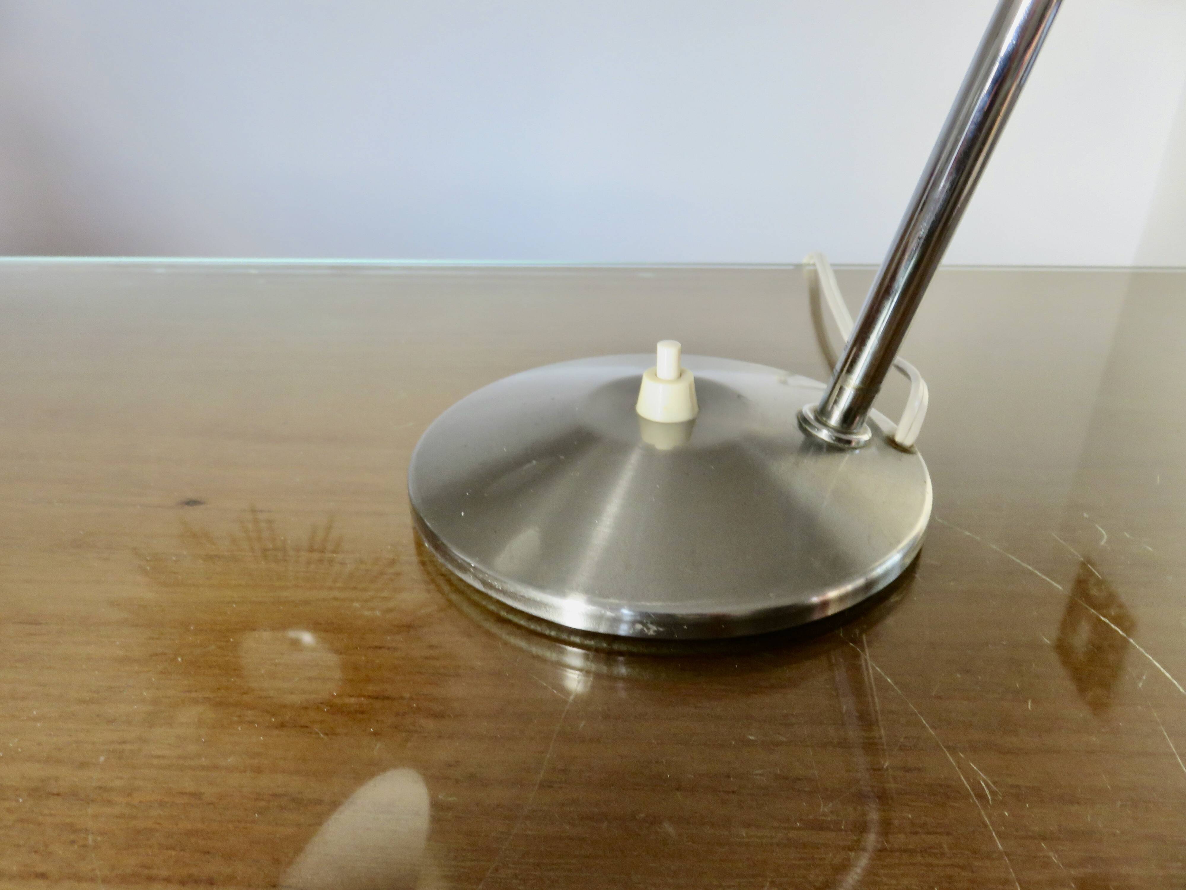 Lampe aluminor en métal chromé, années 60 70