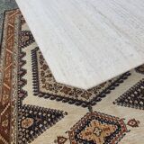 Travertine coffee table