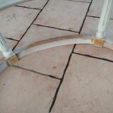 Table basse ancienne style louis xvi avec plateau marbre