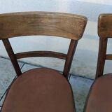 Pair of vintage bistro chairs in BAUMANN style