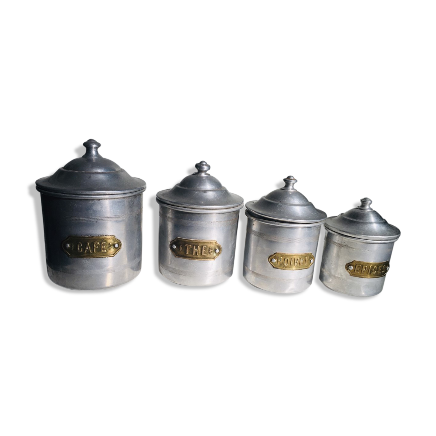 Aluminum spice pots