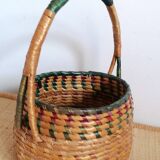 Children's woven straw basket