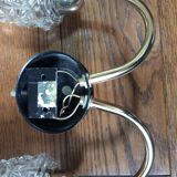 Double wall lamp glass and brass