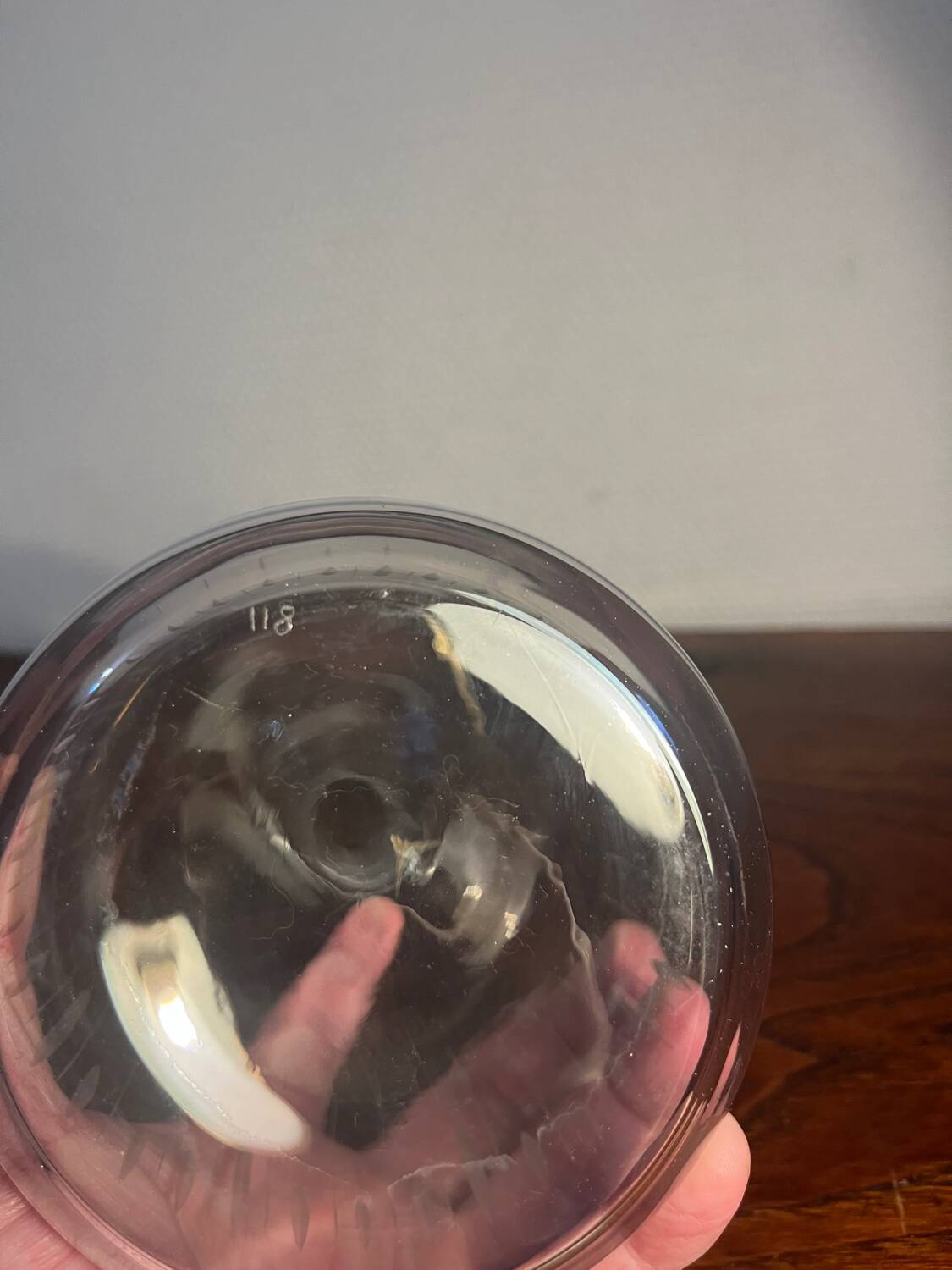 Numbered 118 cut crystal decanter