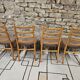 Set of 4 vintage Scandinavian style chairs