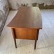 Scandinavian "boomerang" two-sided teak desk Midtjydsk Mobelfabrilk