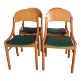 Baumann wood and leatherette chairs