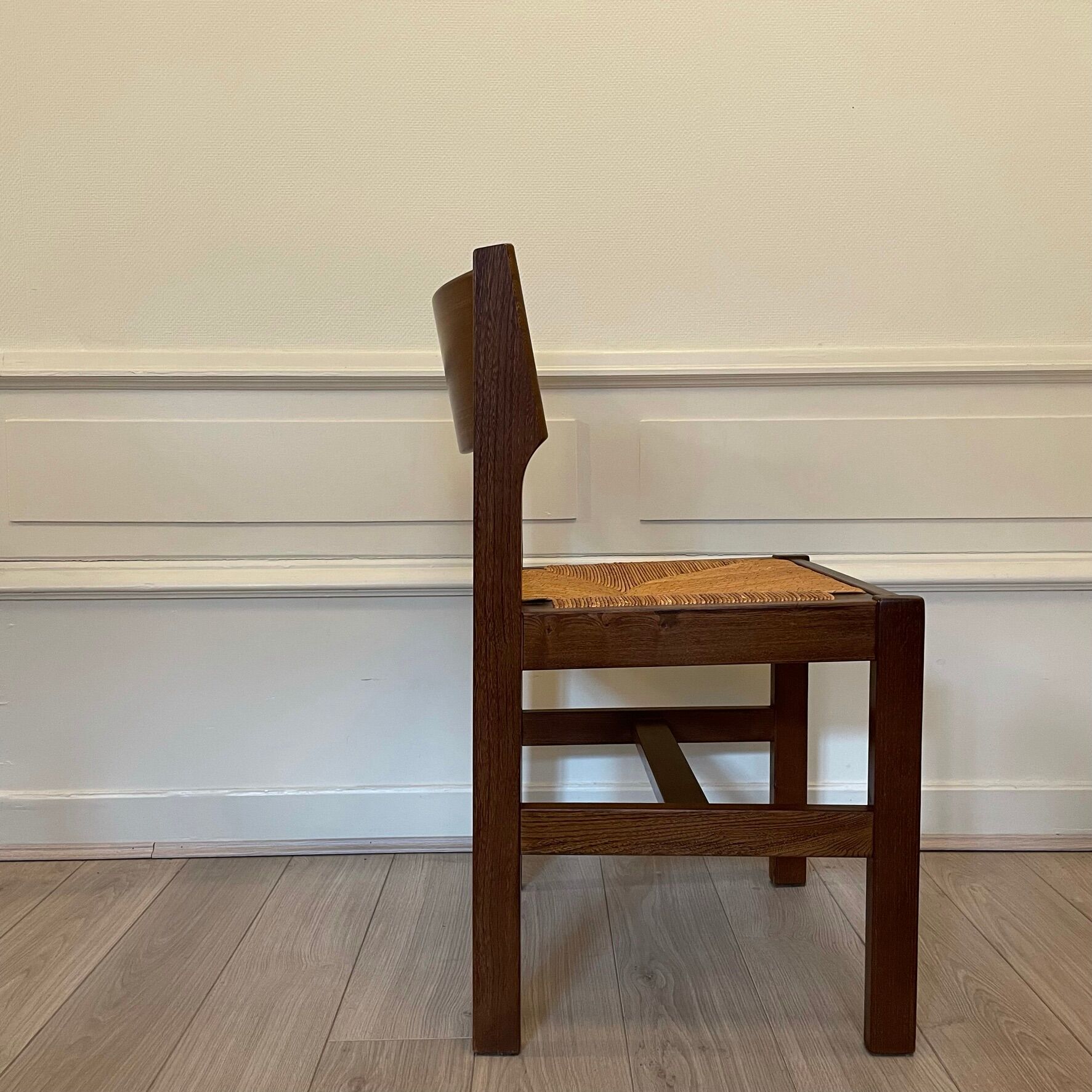 Set 4 Baumann chairs, seat mulch, 1970