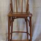 High chair in curved wood - mid. 20th century