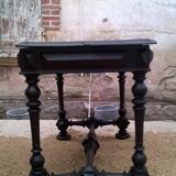 Ancien bureau pointe de diamant noir