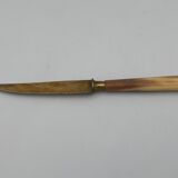 Suite of eight horn knives by stahl bronce xxe