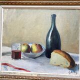 Framed still life by J. Aubry