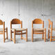 Set of 4 mulched chairs by Hank Loewenstein, Italy 1970