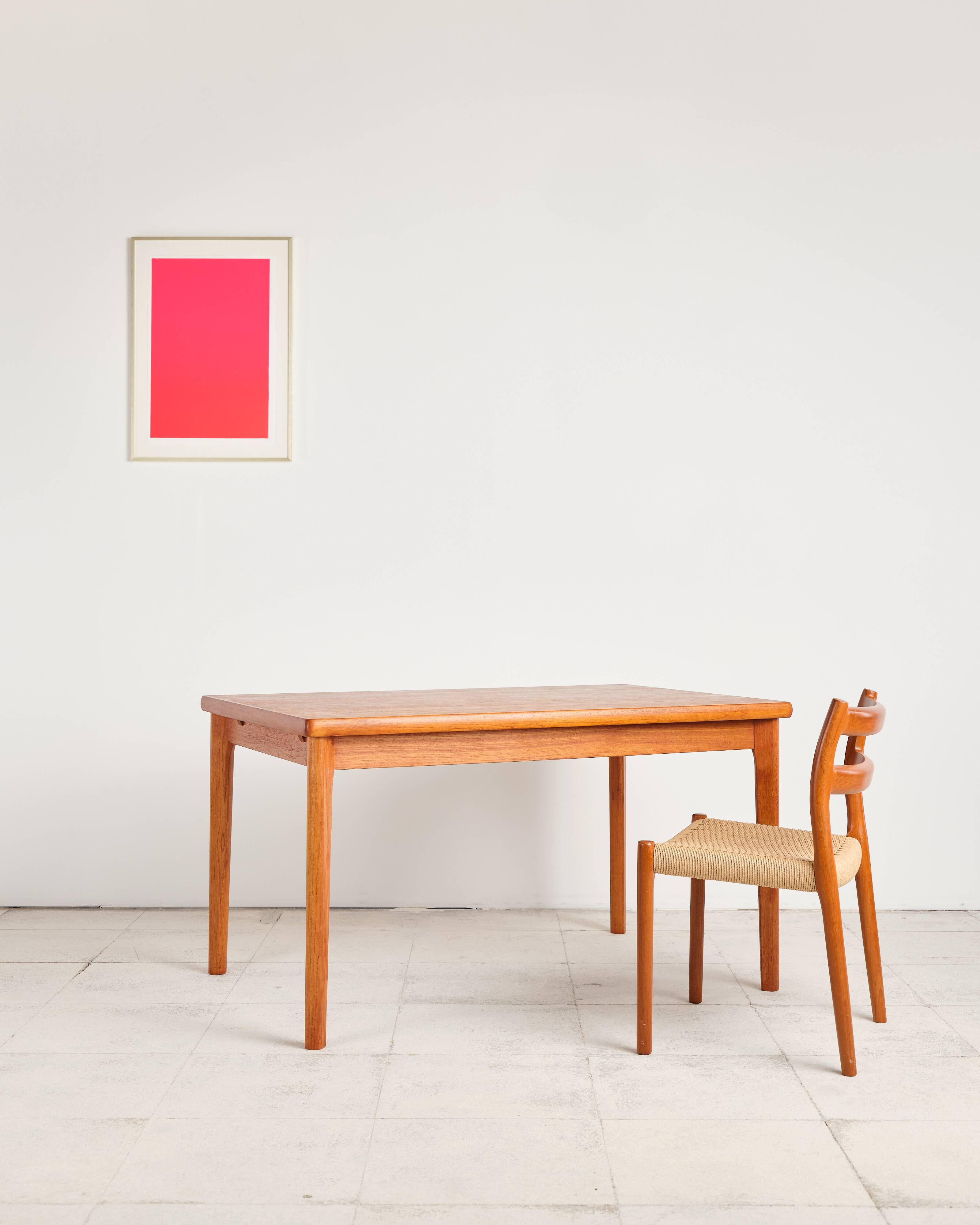 Extendable table by Henning Kjærnulf for Vejle Stole, 1960s.