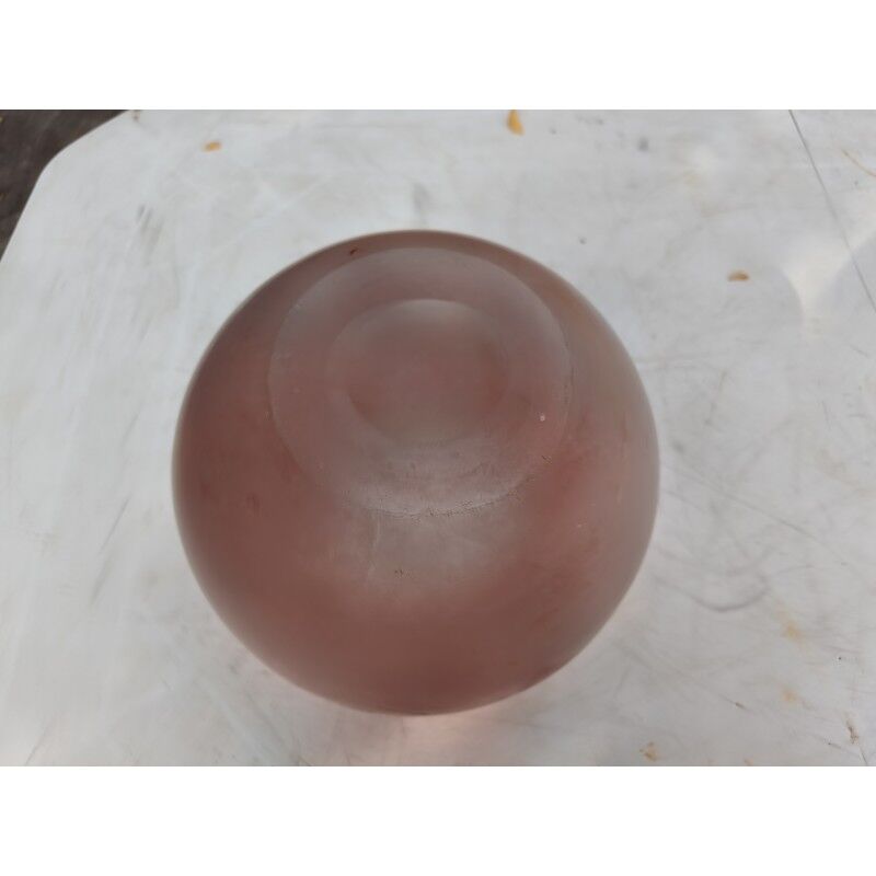 Round vase in glass paste by Legras, Nancy School