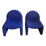 Pair of Atal low chairs - design from the 1970s.