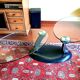 Coffee table with two rotating glass tops — Roche Bobois, 1990s