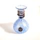 Coloured vase in blue and white glass paste – Murano bottle Italy