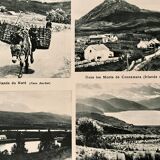 Old map of Great Britain and Ireland (physical) from 1945