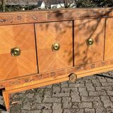 Oak and marquetry row 50s
