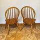 Pair of 70s pine chairs