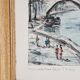 Frame wood reproduction Paris painting