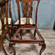 Series of 6 Chippendale mahogany chairs circa 1900
